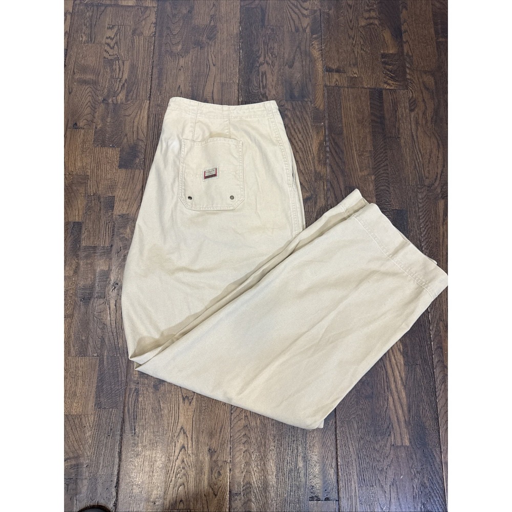 Lauren Ralph Lauren 20W High Waist Drawstring Canvas Pants Beige Women’s EUC